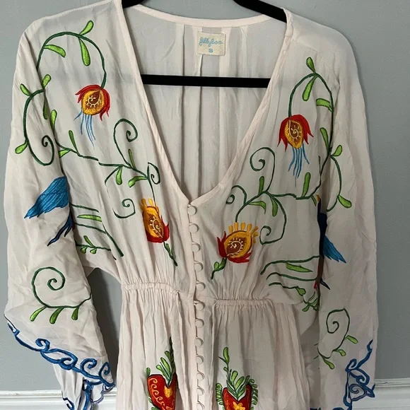 FILLYBOO - strange magic duster dress light blush size SMALL EXTREMELY RARE - Picture 2 of 10